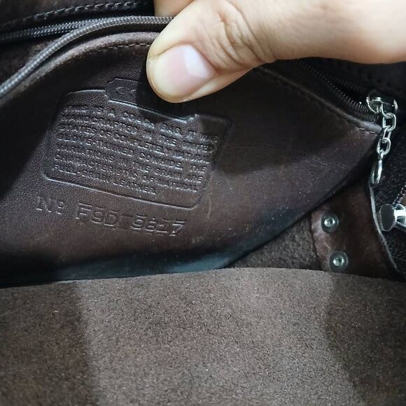 Vintage womens or mens camera crossbody Handbag dark chocolate brown leather - Picture 7 of 7